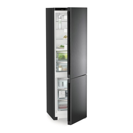 Combina frigorifica Liebherr CBNbda 572i Plus, NoFrost, BioFresh, 60 cm, 360 l, EasyTwist-Ice, SmartDeviceBox integrat, Clasa A, BlackSteel